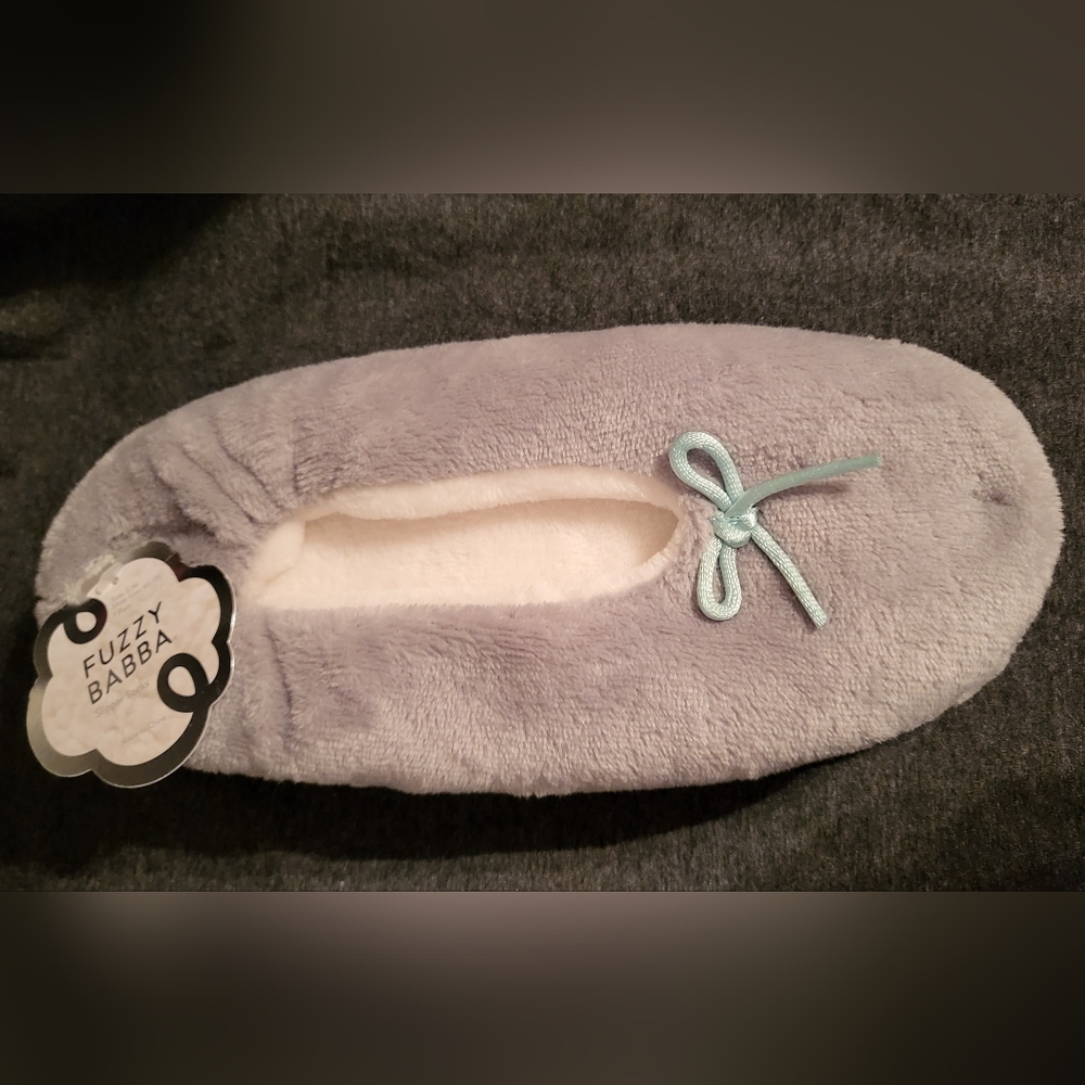 Fuzzy Babba Slippers with Bottom Grippers